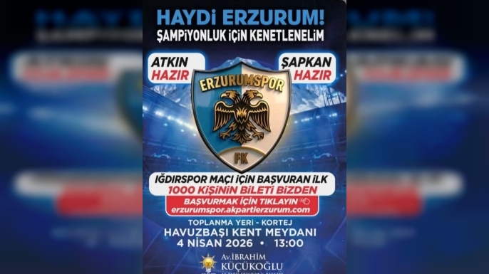 AK Parti İl Başkanlığından Erzurumspor taraftarına bin bilet