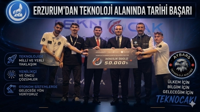 Erzurum’dan teknoloji alanında tarihi başarı