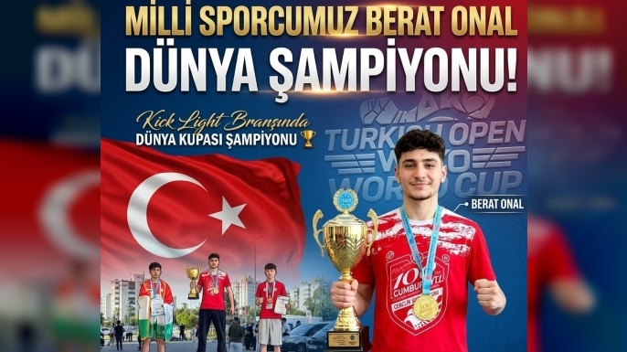 Erzurum’un gururu dünya şampiyonu oldu