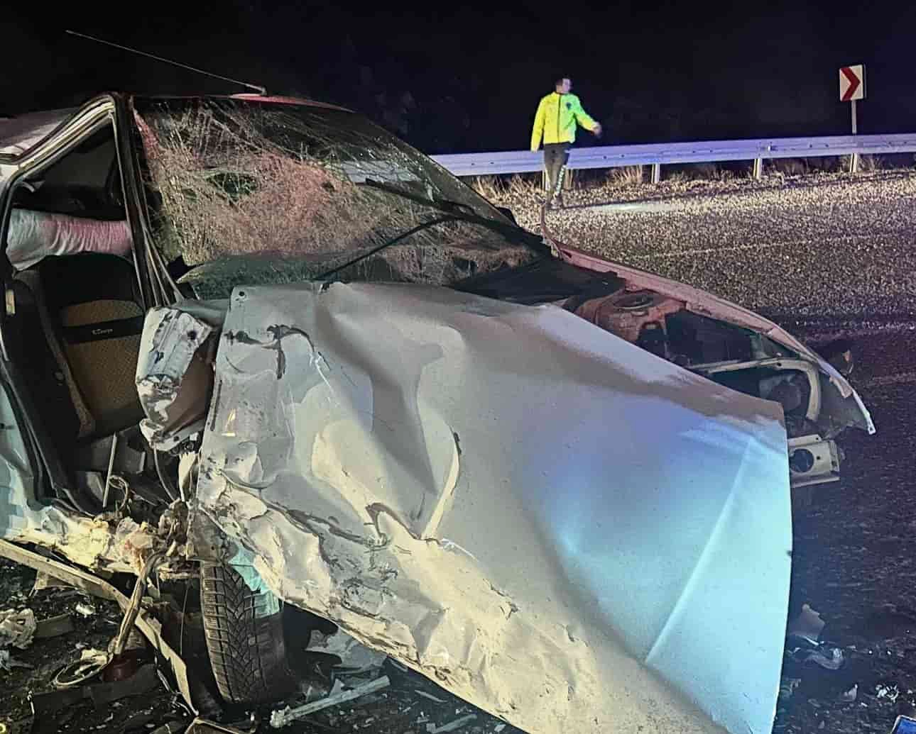 Horasan’da feci kaza: 1 ölü, 3 yaralı