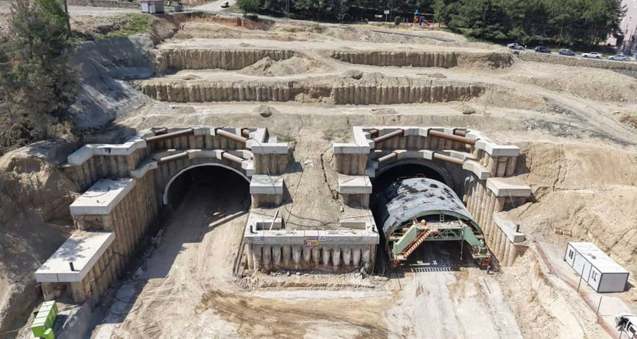 İskenderun–Antakya otoyolunda Amanos Dağları tünellerle aşılıyor
