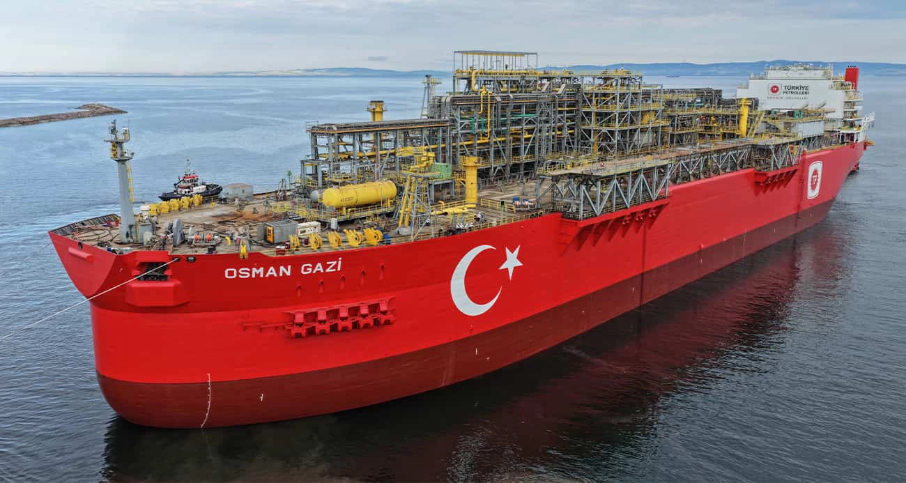 Türkiye’nin ilk yüzer üretim platformu "Osman Gazi" doğal gaz üretimini iki katına çıkaracak