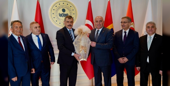 ETSO heyetinden İçişleri Bakanı Çiftçi’ye hayırlı olsun ziyareti