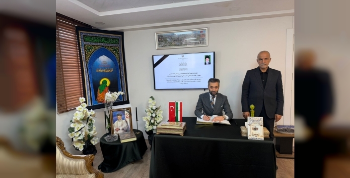 EGC Başkanı Mehmet Musa Çakır, İran İslam Cumhuriyeti Başkonsolosu Alibeman Eghbali Zarch’a taziyelerini iletti.