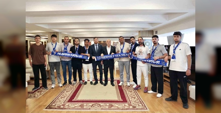 Erzurumspor taraftar gruplarından Başkan Sekmen’e ziyaret