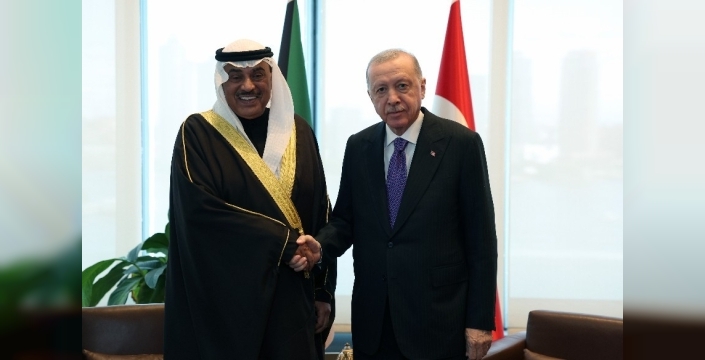 Cumhurbaşkanı Erdoğan, Kuveyt Veliaht Prensi Al-Sabah ile görüştü