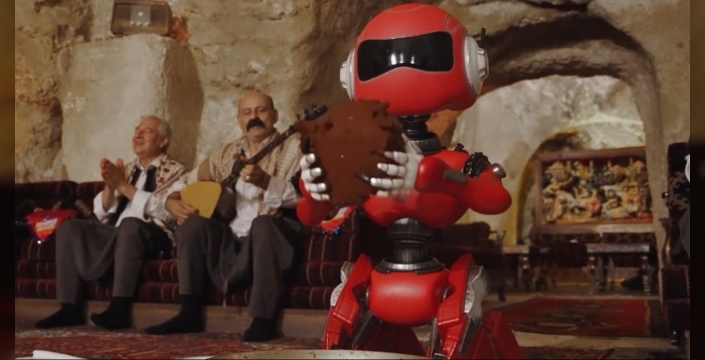 TEKNOFEST robotu sıra gecesinde çiğköfte yoğurdu